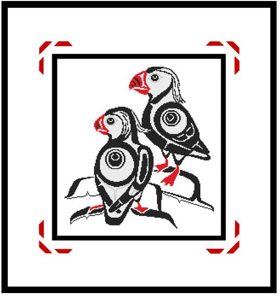 (image for) A Northwest Coast Native Art - PUFFINS